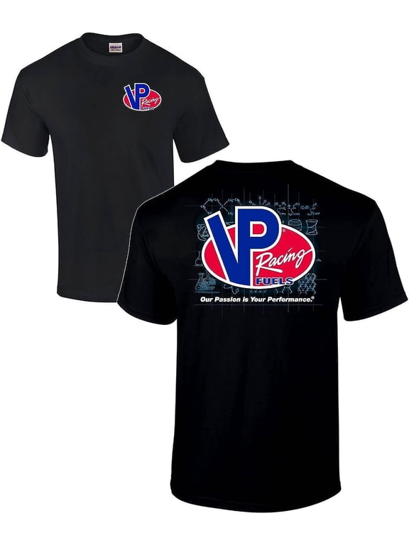 VP Racing Fuels - The Blueprint Tee - Softstyle Preshrunk T-Shirt - Officially Licensed VP Apparel XX-Large Black