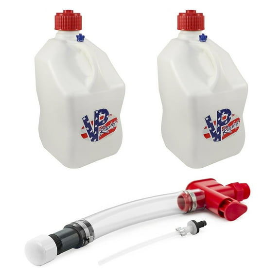 VP Racing Fuels Trigger Fuel Hose Fluid Control System with 2 Utility Jugs