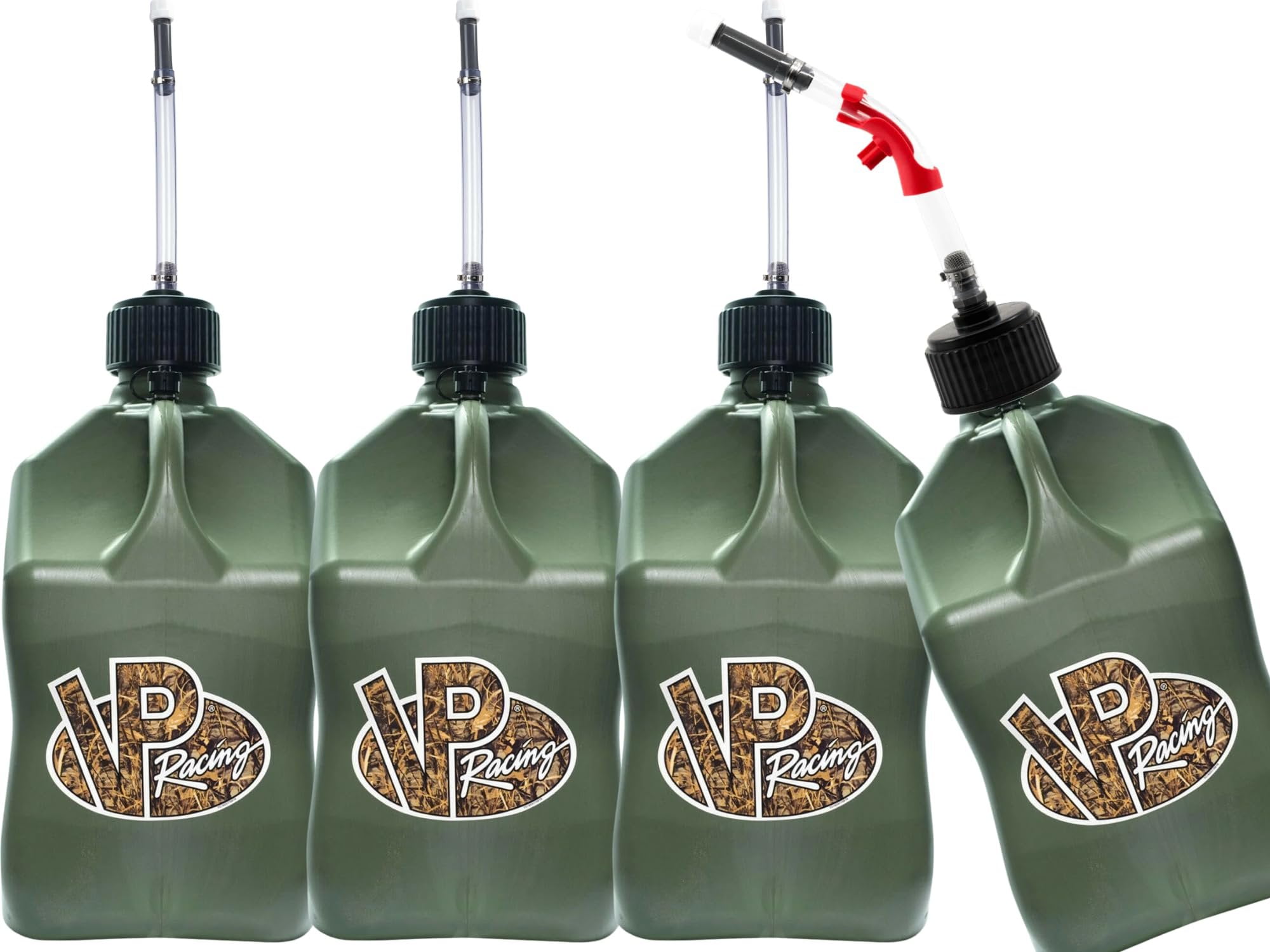 Vp Racing Containers VP Racing Utility Container 5.5 Gallon - 4 Pack With 4 Deluxe Hoses and ...