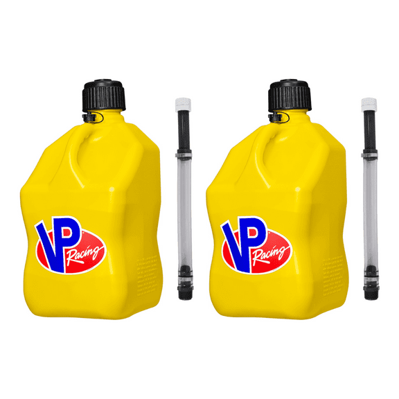 VP Racing Fuels Motorsport Utility Jug Deluxe Hose - 5.5 Gallon - 2 Pack, Yellow