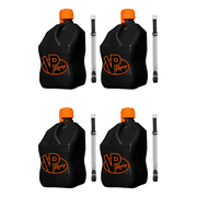 VP Racing 3852-CA, 5.5 Gallon Square V-Twin Jug with Deluxe Filler Hose 4 Pack