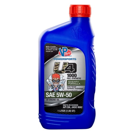 VP Racing VP7150503 SAE 5W50 UTV/ATV 4-Cycle Full Synthetic Engine Oil - 1 Quart