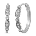 thumbnail image 1 of VP006-E-WG 14K 0.16 Carat Diamond Stackable Hoop Earrings, 1 of 1