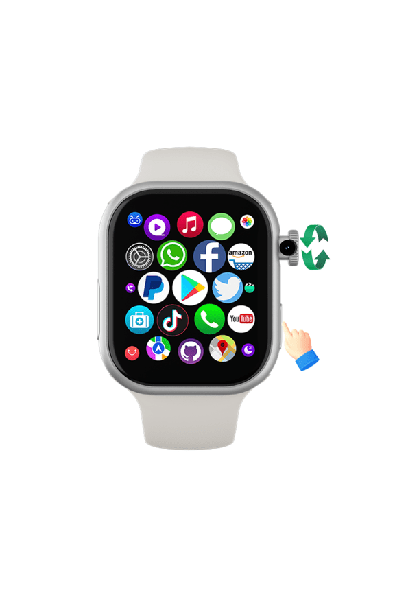 VP19 Pro Smartwatch Fingerprint unlock Touch ID 2.29inch Amoled Smart Watch Rotary Camera GPS Position WIFI Connect Sim Card