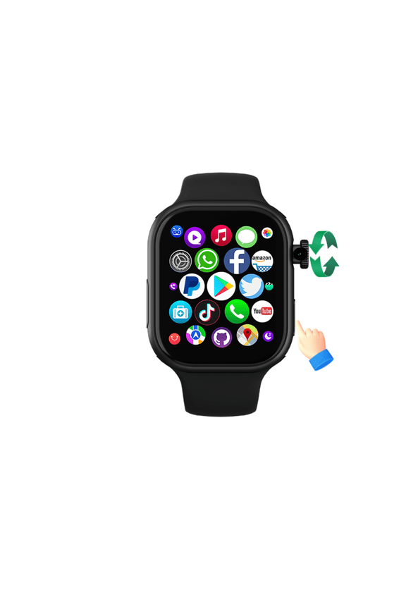 VP19 Pro Smartwatch Fingerprint unlock Touch ID 2.29inch Amoled Smart Watch Rotary Camera GPS Position WIFI Connect Sim Card