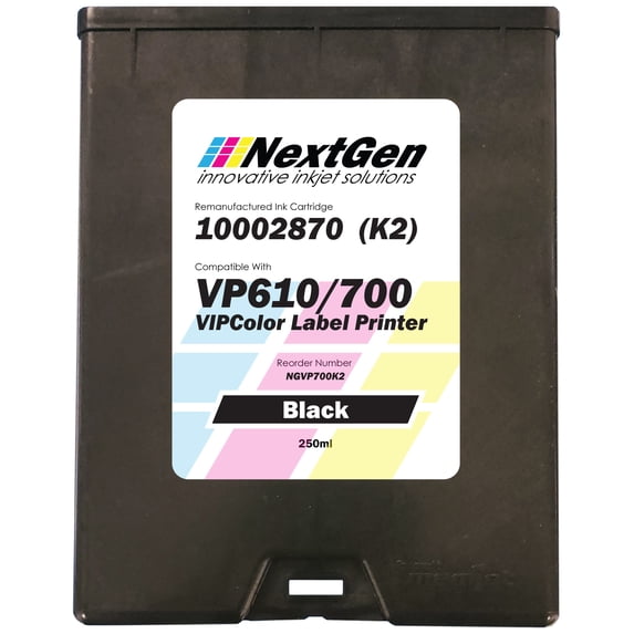 VIPColor VP610 andVP700 Compatible Black (K2) Ink Cartridge for VP610 ...