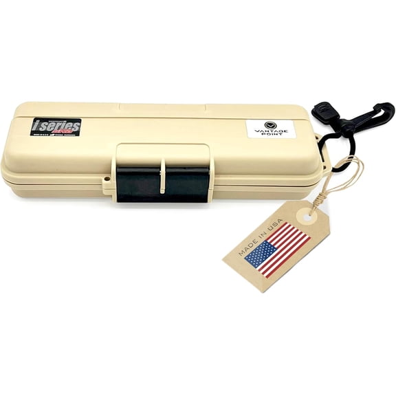VPA x SKB Water Tight Multi Use Broadhead Field Point Cigar Small Item Weatherproof Case With Reversable Foam 7 1/2" x 2" Custom 3i-0702-1B-E iSeries Case (Tan)