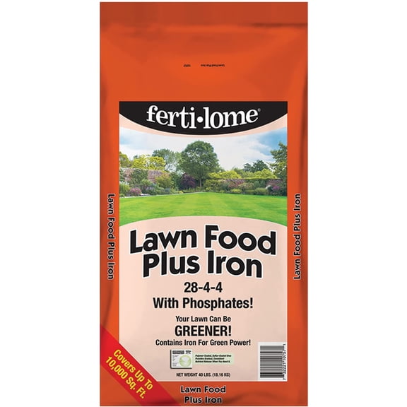 Fertilome (10757) Lawn Food Plus Iron 28-4-4 (40 lbs.)