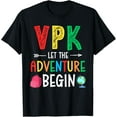 thumbnail image 1 of VPK Adventure Begin Teacher Student First Day Back to School T-Shirt, 1 of 4