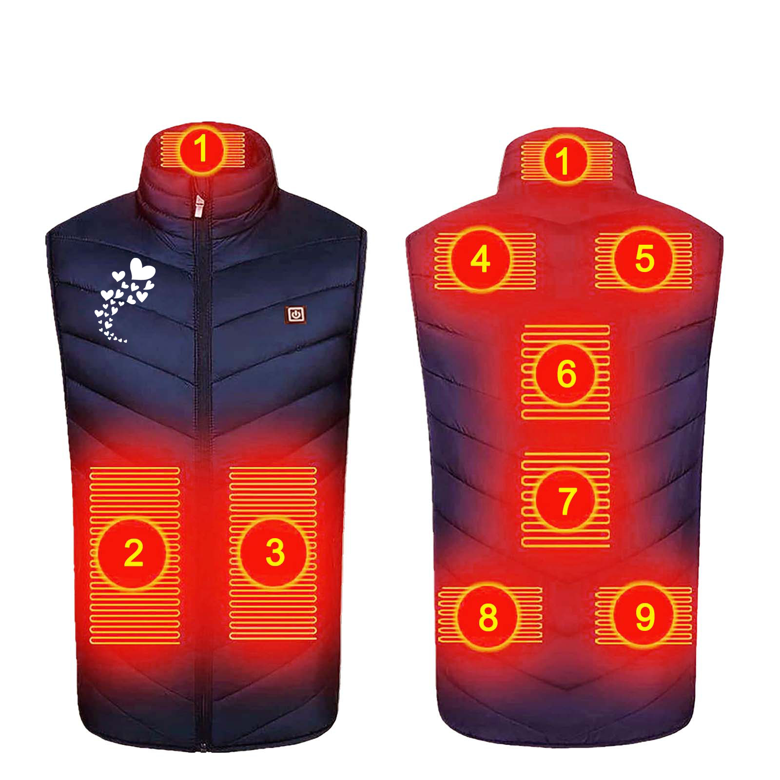 VPQILH Clearance Heated Vest for Men Women with 3 Heating Levels 2024