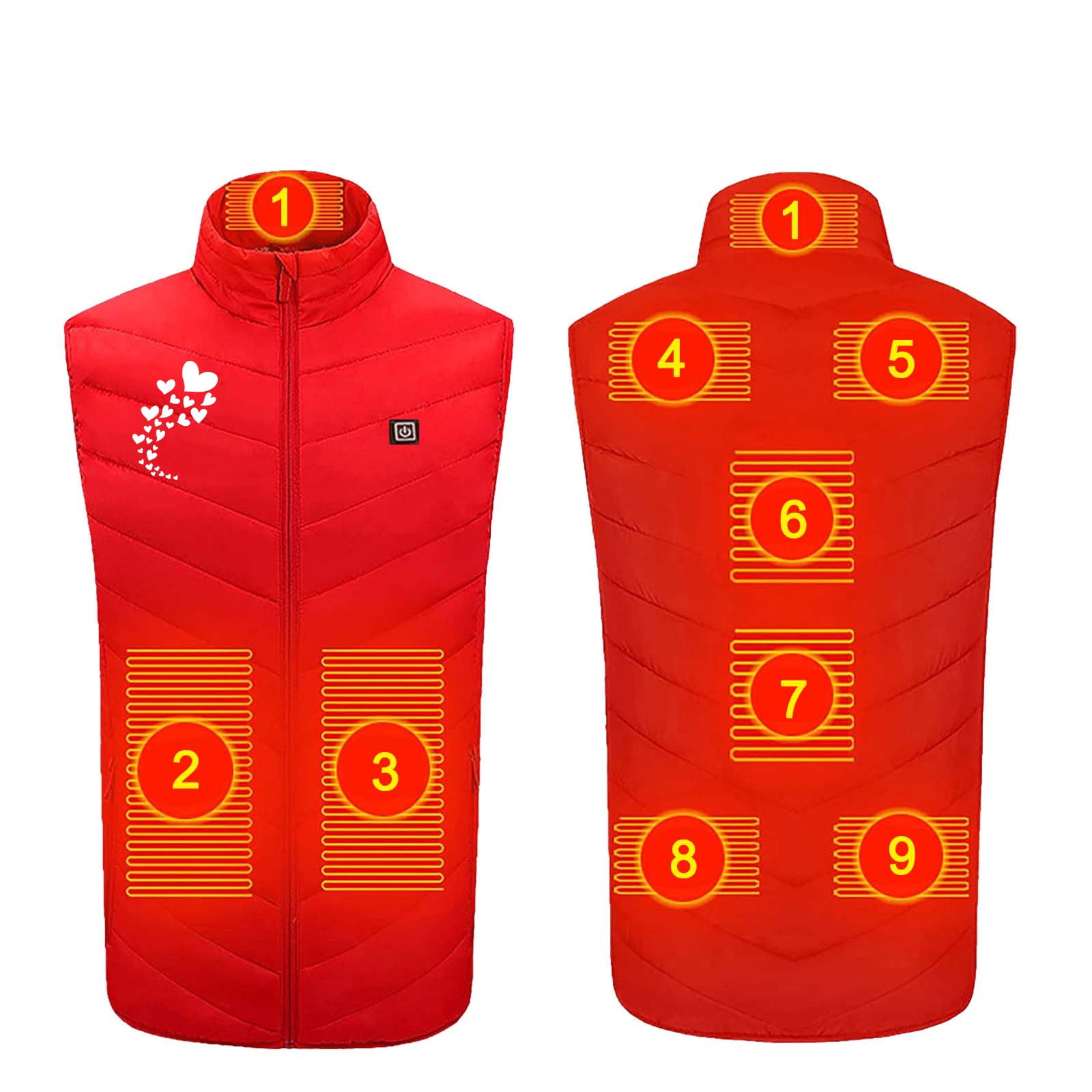 VPQILH Clearance Heated Vest for Men Women with 3 Heating Levels 2024