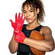 Massov VPRO3 Football Gloves Womens Small Red