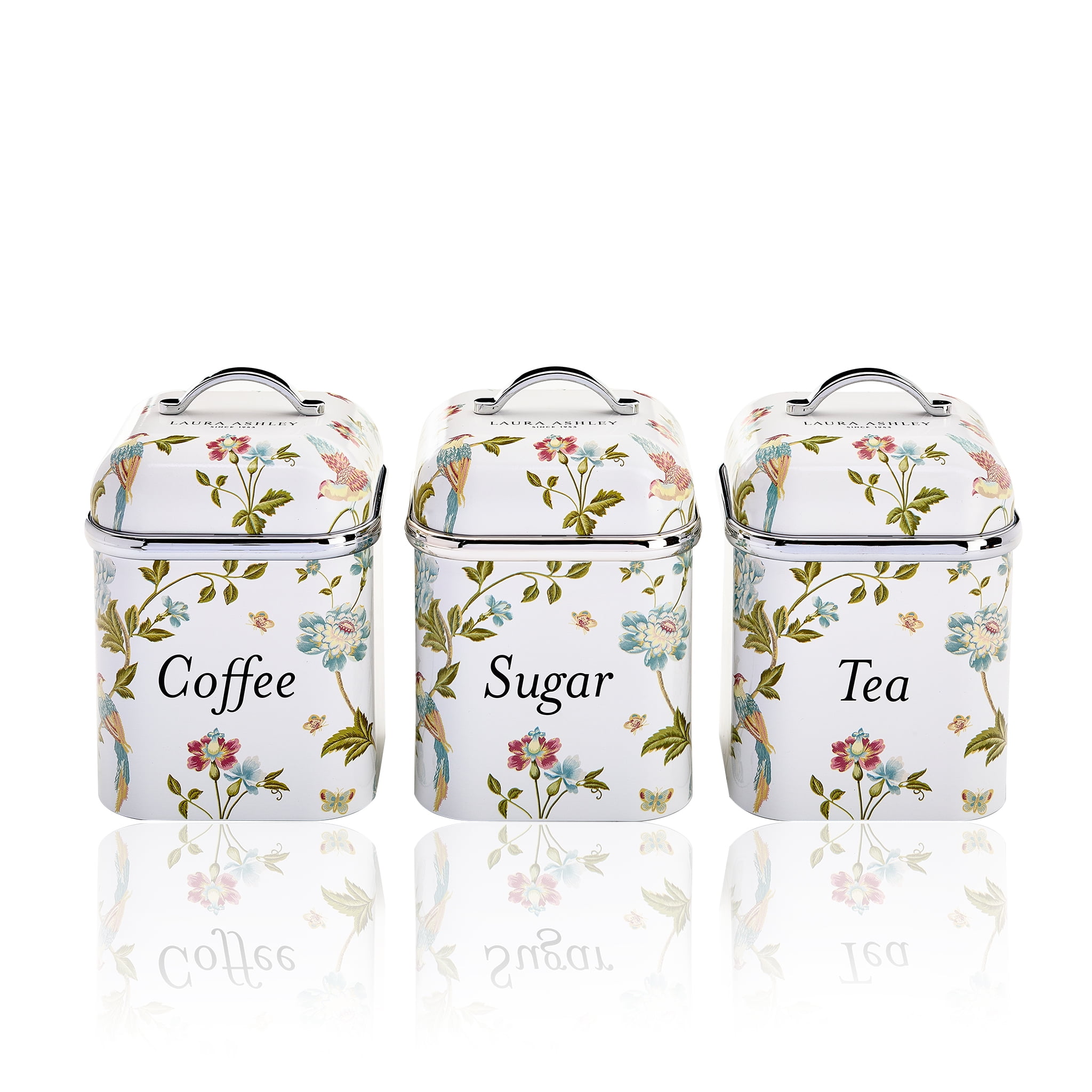 VQ - Laura Ashley 3pc Canister Set - Elveden White - Walmart.com