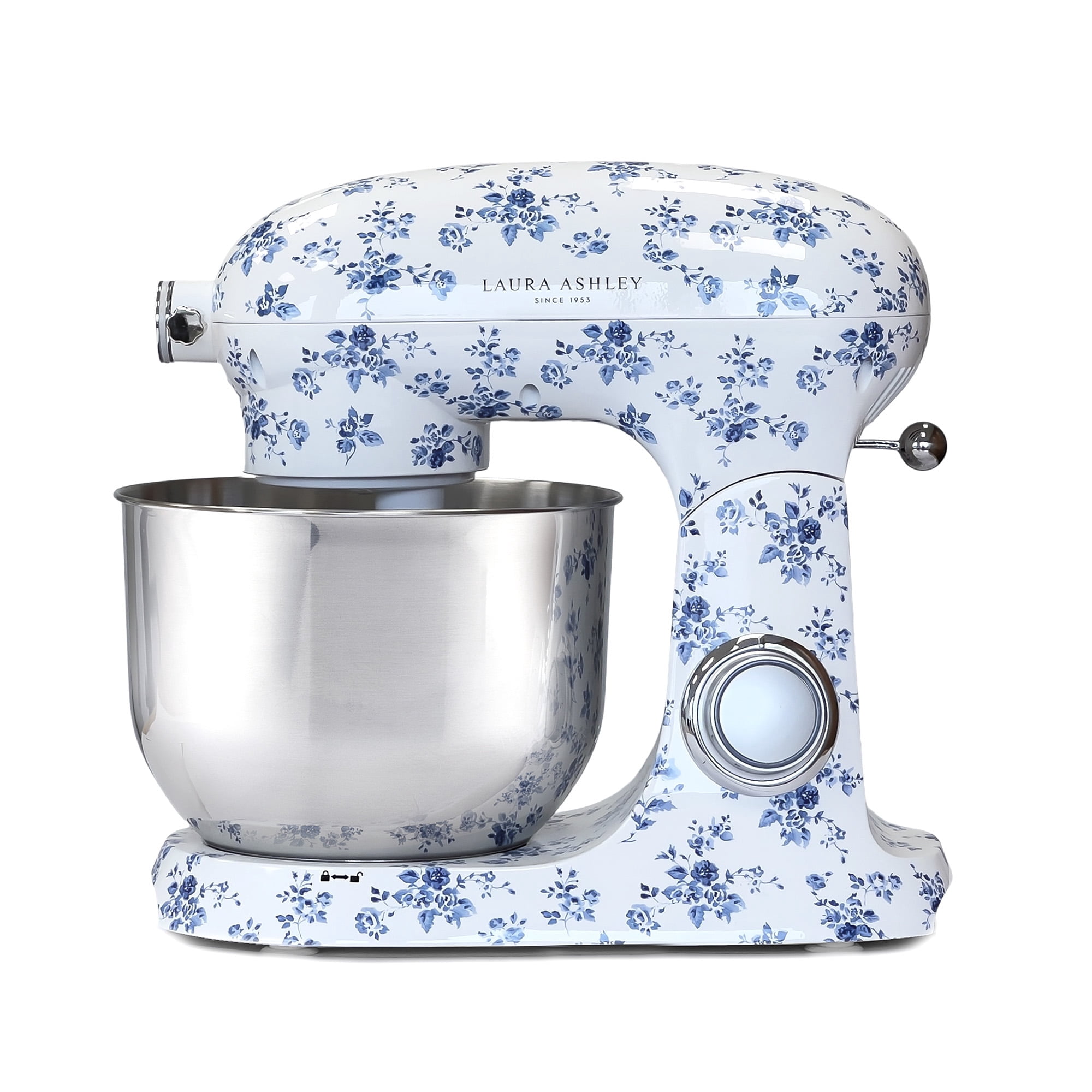 Laura Ashley 6L Die Cast Stand Mixer China Rose with 6-Speed 1800W