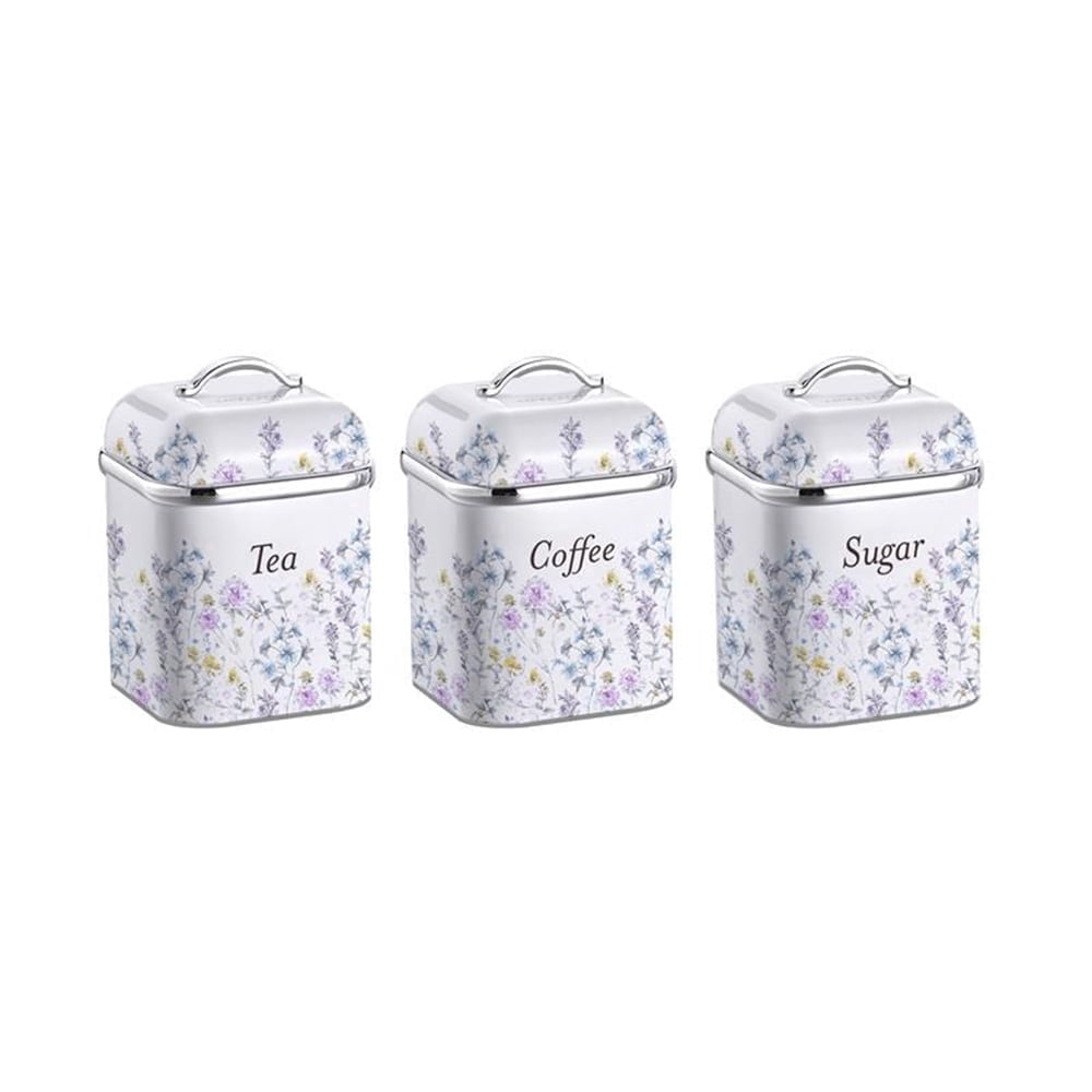 VQ - Laura Ashley 3-Piece Canister Set - Wild Meadow - Walmart.com