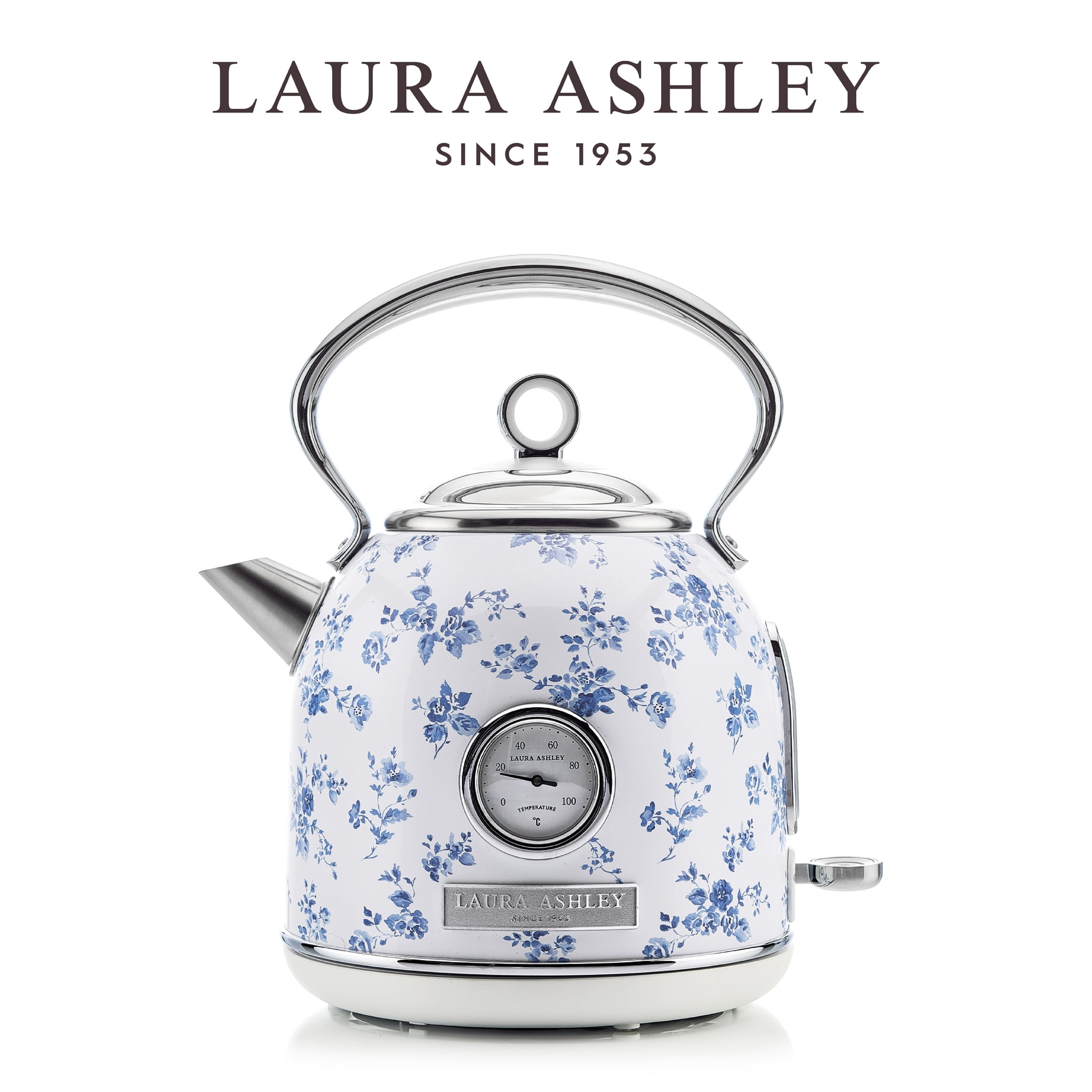 VQ Laura Ashley SS 1.7L Dome Kettle, China Rose - Walmart.com