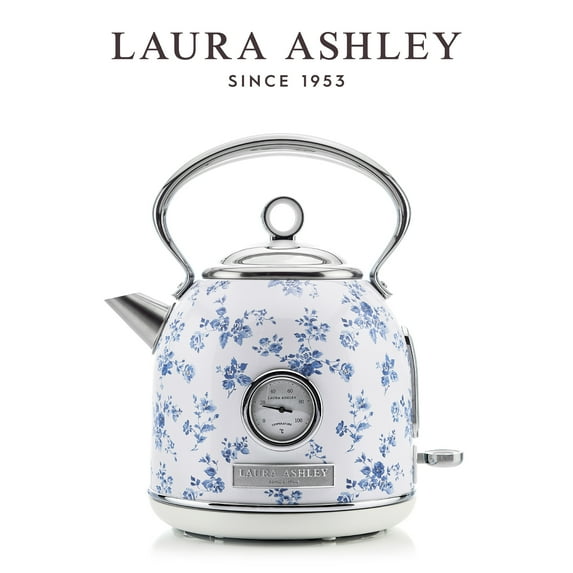 VQ Laura Ashley SS 1.7L Dome Kettle, China Rose