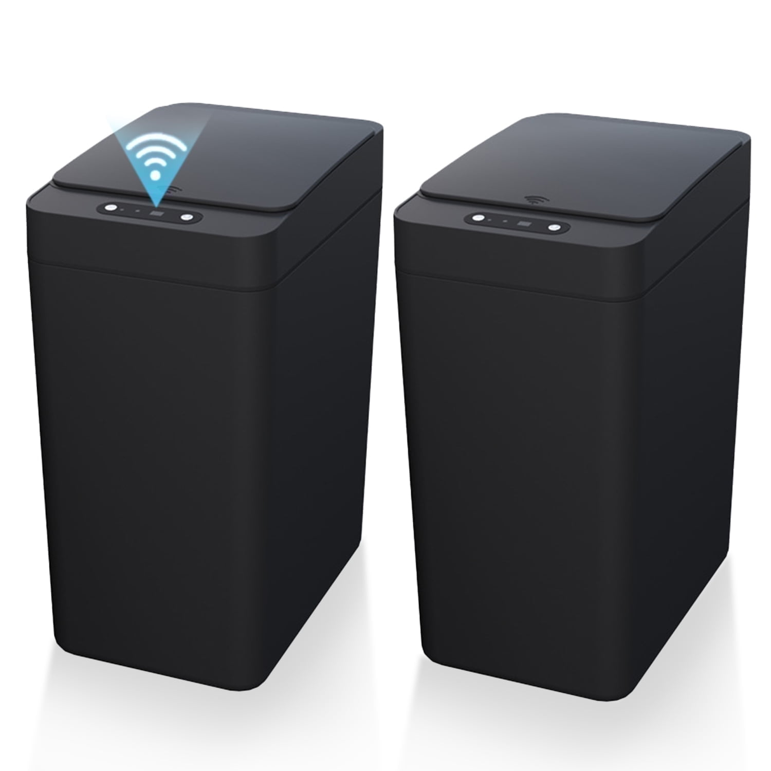 VQJTCVLY 2Pack Bathroom Small Trash Can Lid 2 6 Gallon Touchless Automatic Garbage Can Slim Waterproof Motion Sensor Smart Trash Bin Bedroom Office K