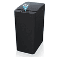 thumbnail image 1 of IRINNA Bathroom Small Trash Can with Lid, 2.6 Gallon Touchless Automatic Garbage Can Slim Waterproof Motion Sensor Smart Trash Bin for Bedroom, Office, Kitchen, Living Room (Black), 1 of 7