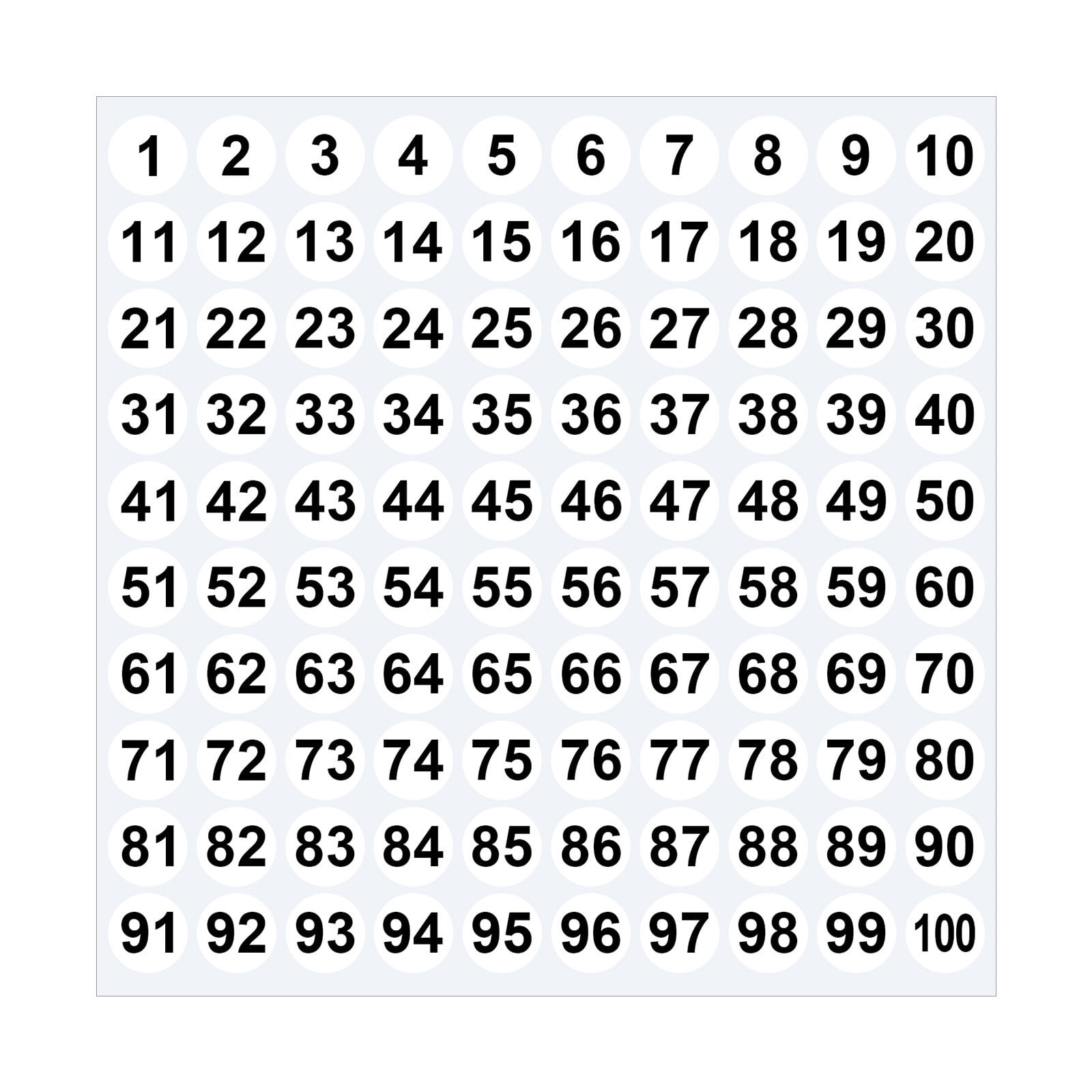 VQPeo 1 Inch Number Stickers, Combination Decal Sheets, Self-Adhesive ...
