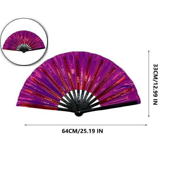 VQPeo 10 Inch Line Dancing Fans - Large & Portable for Line Dancing Fans - Perfect Popping & Dance Accessories for Fans