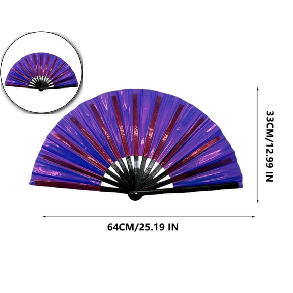 VQPeo 10 Inch Line Dancing Fans - Large & Portable for Line Dancing Fans - Perfect Popping & Dance Accessories for Fans