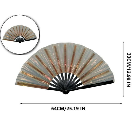 VQPeo 10 Inch Line Dancing Fans - Large & Portable for Line Dancing Fans - Perfect Popping & Dance Accessories for Fans