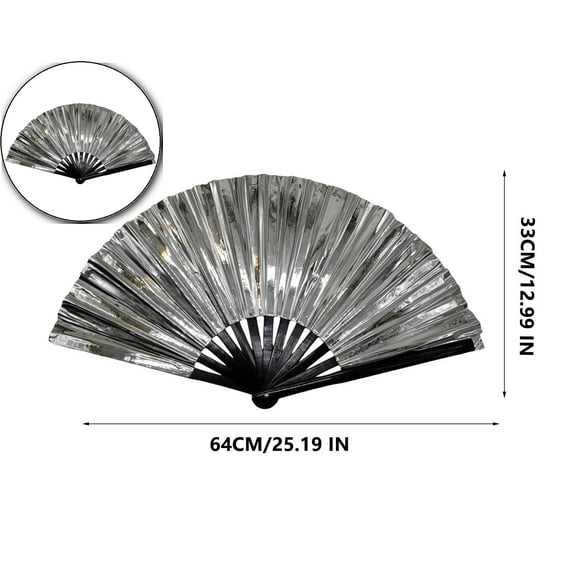 VQPeo 10 Inch Line Dancing Fans - Large & Portable for Line Dancing Fans - Perfect Popping & Dance Accessories for Fans