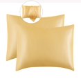 thumbnail image 1 of VQPeo 2 Pcs Satin Pillowcases for Hair & Skin, Cooling Queen Size Pillow Covers, 20x30 inches, Envelope Closure, Similar to Silk Pillowcases, 1 of 4