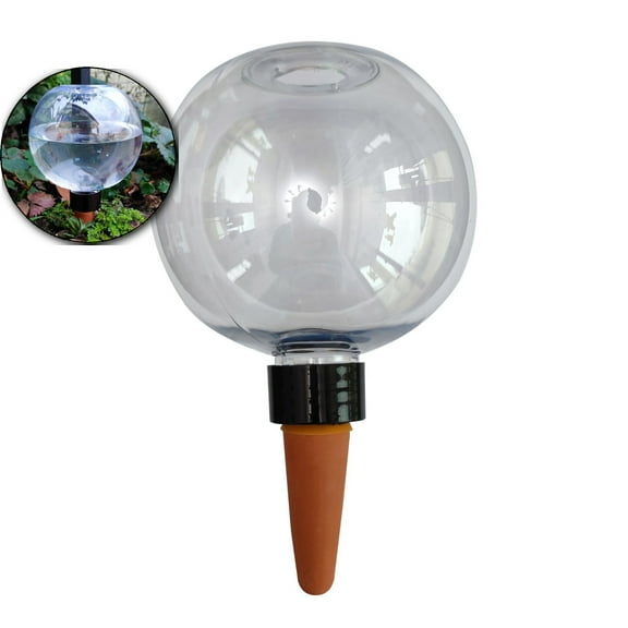 VQPeo 2 Pcs Self-Watering Globes for Indoor and Outdoor Plants - Decorative Glass & Plastic Solutions for Effortless Plant Care