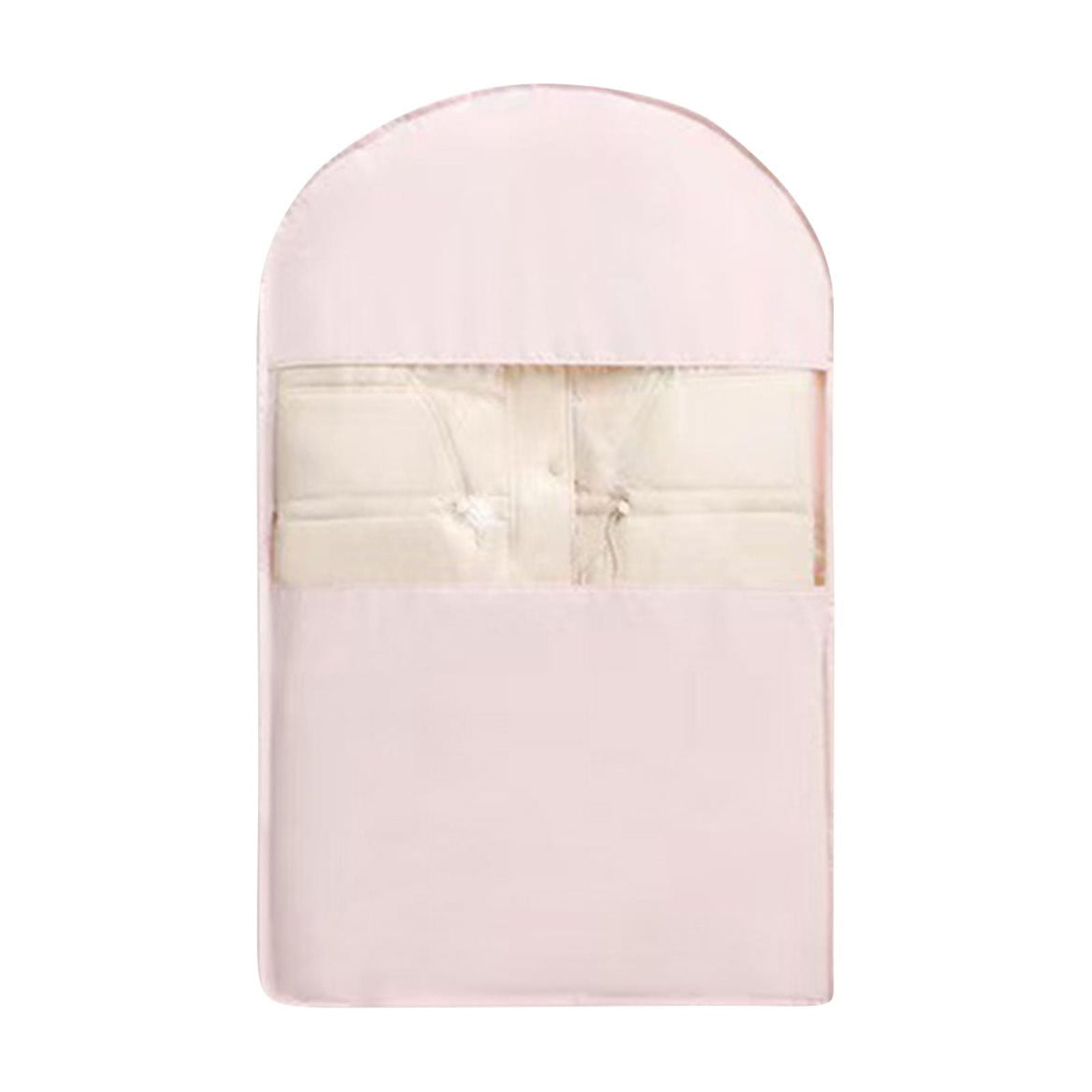 VQPeo 2 Pcs Space Saving Hanging Garment Bag, with Self Compression Zipper, Dust Cover Clothes Storage Bags for Down Coat, Space Saver Clothes Bags