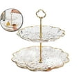 thumbnail image 1 of VQPeo 2 Tier Cupcake Stand, Plastic Tiered Serving Stand, Dessert Tower Tray for Tea Party, Wedding, 10.2x9.8 Inch, 1 of 5