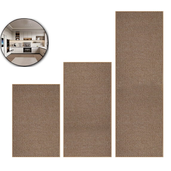 VQPeo 3-Pack Washable Kitchen Rugs and Mats Doormat Non Skid, Absorbent Rugs for Kitchen Floor Door Mat Kitchen Mats Front of Sink Hallway