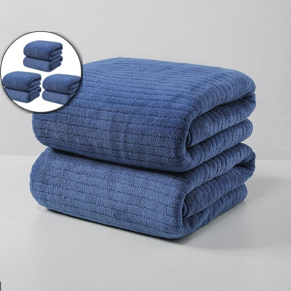 VQPeo 3 Pcs Bath Towels, Microfiber Soft Highly Absorbent Bath Towel, Lightweight and Quick Drying Towels for Body, Sport, Yoga, SPA, Fitness