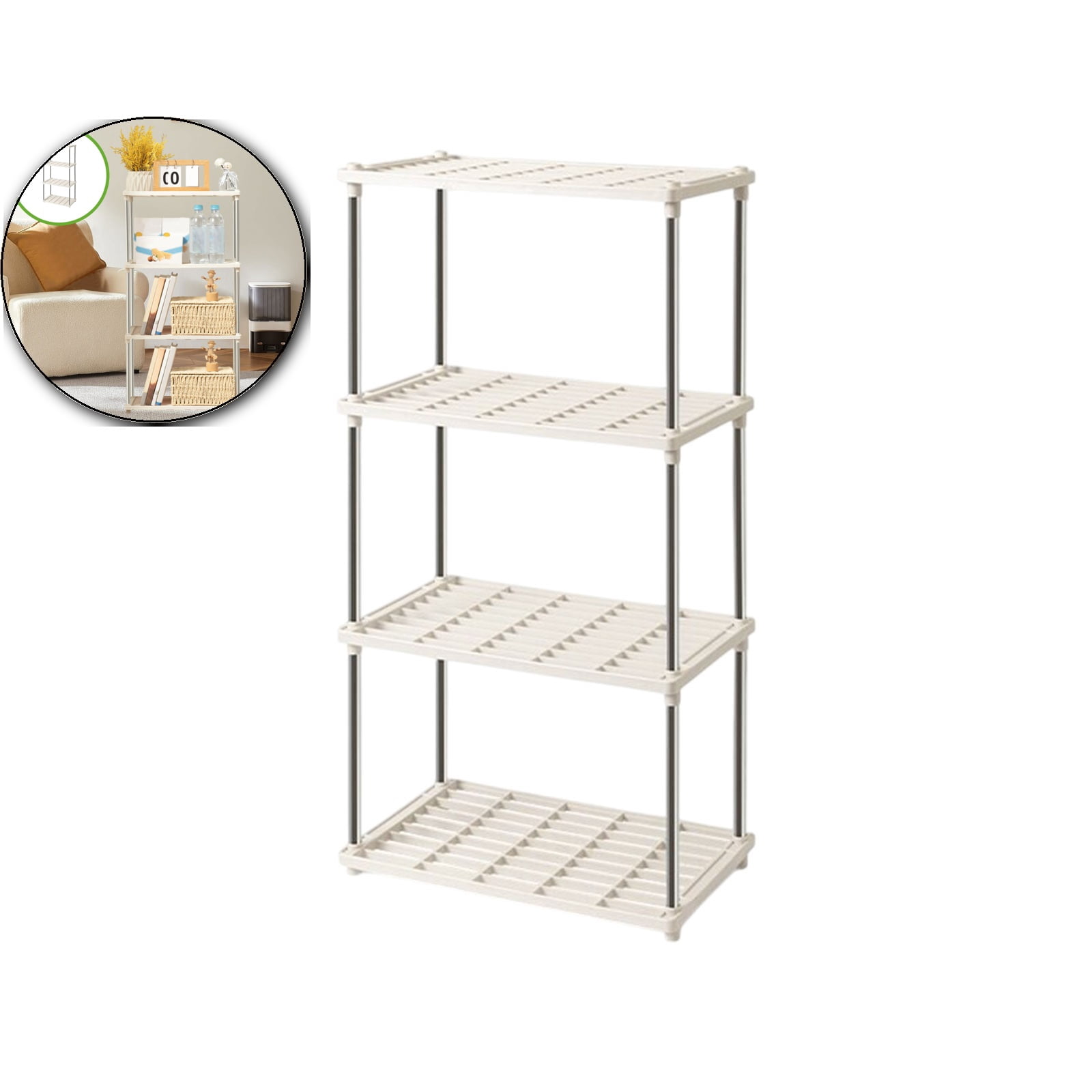 VQPeo 3 Tier Storage Rack with Shelf, Kitchen Spice Rack, Under Sink ...