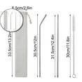 thumbnail image 1 of VQPeo 304 Stainless Steel Straws Set, 5 Colorful Metal Drinking Straws for Hot & Cold Beverages, Includes Straw Cleaner & Stylish Portable Pouch - Eco-Friendly & Dishwasher Safe, 1 of 4