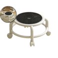 thumbnail image 1 of VQPeo 360° Swivel Wheel Rolling Stool, Breathable Cushion Seat, Multifunctional Low Profile Mobile Stool for Home & Workshop Use, 1 of 6