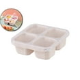 thumbnail image 1 of VQPeo 4 Compartment Lunch Snack Containers with Lids, Meal Prep Bento Snack Boxes, Reusable Food Storage Lunchable Containers for Work Travel, 1 of 5
