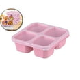 thumbnail image 1 of VQPeo 4 Compartment Lunch Snack Containers with Lids, Meal Prep Bento Snack Boxes, Reusable Food Storage Lunchable Containers for Work Travel, 1 of 5
