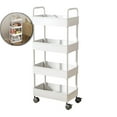 thumbnail image 1 of VQPeo 4-Layer Plastic Kitchen Storage Cart, Multipurpose Bathroom Organizer Rack, Mobile Toiletries & Snack Stand for Home Use, 1 of 5