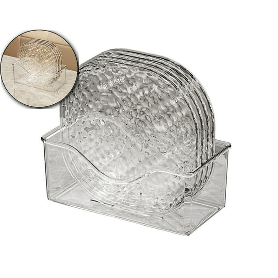 VQPeo 4 Pcs Serving Trays for Parties - Disposable & Reusable Platters - Serving Tray, Plastic for Home Entertaining