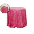 thumbnail image 1 of VQPeo 47.2 Inch Round Sequin Tablecloth, Glitter Tablecloth for Bridal Shower Decorations, Birthday, Wedding, Dessert, Banquet, 1 of 5
