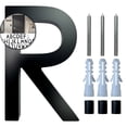 thumbnail image 1 of VQPeo 5 Inch Modern Floating House Numbers for Outside, Large Black Address Number with Nails Kit & Template - Ideal for Garage Gates, Streets, and Farmhouses, Numbers for Address on House, 1 of 3