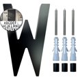 thumbnail image 1 of VQPeo 5 Inch Modern Floating House Numbers for Outside, Large Black Address Number with Nails Kit & Template - Ideal for Garage Gates, Streets, and Farmhouses, Numbers for Address on House, 1 of 3