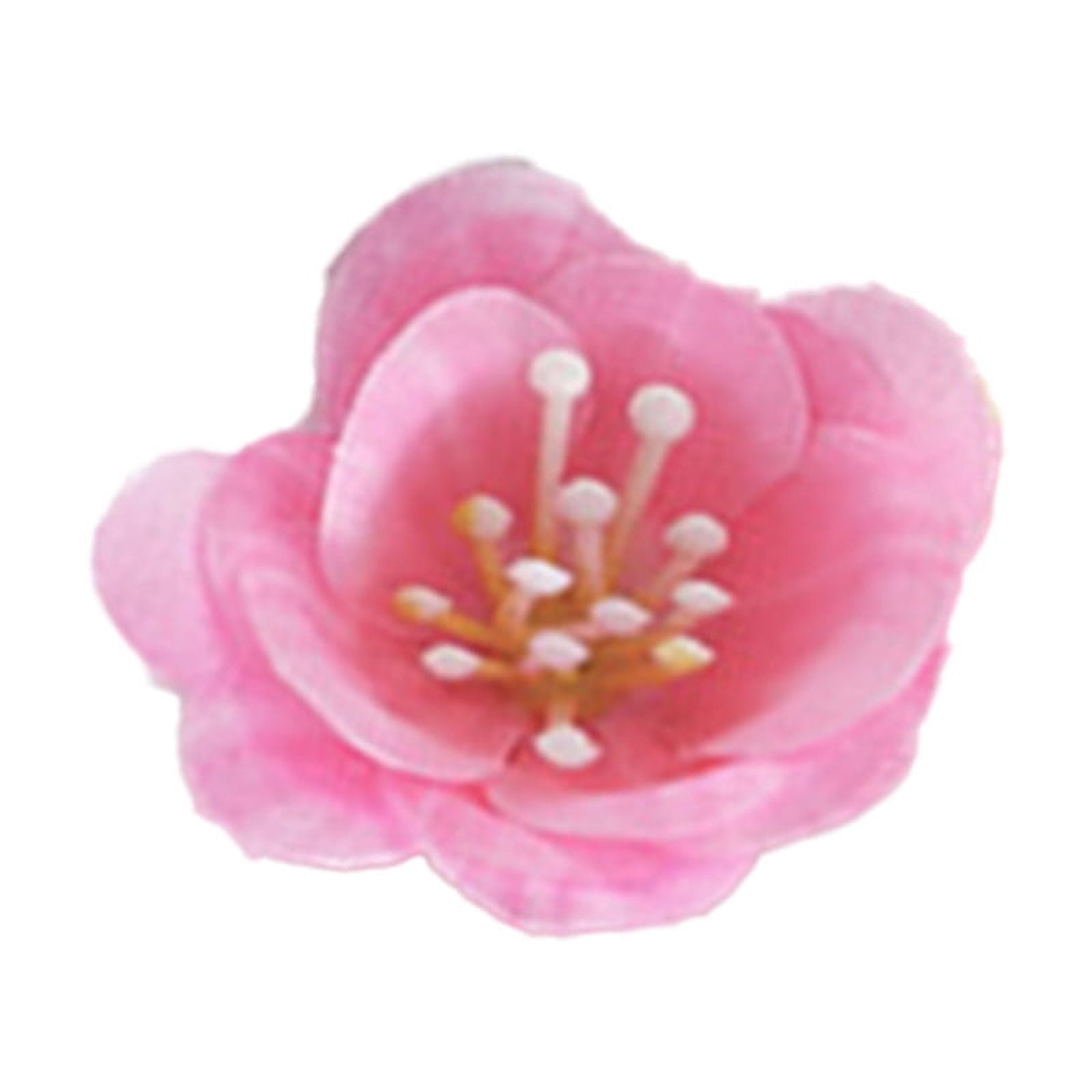 VQPeo 50 Pcs Fake Silk Flower Heads, 1.6 Inch Artificial Cherry Blossom ...