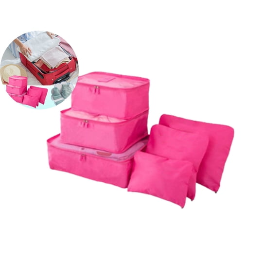 VQPeo 6 Set Packing Cubes for Suitcases Travel Luggage Packing Organizers,Travel Essentials Accessories Luggage Organizer Bag