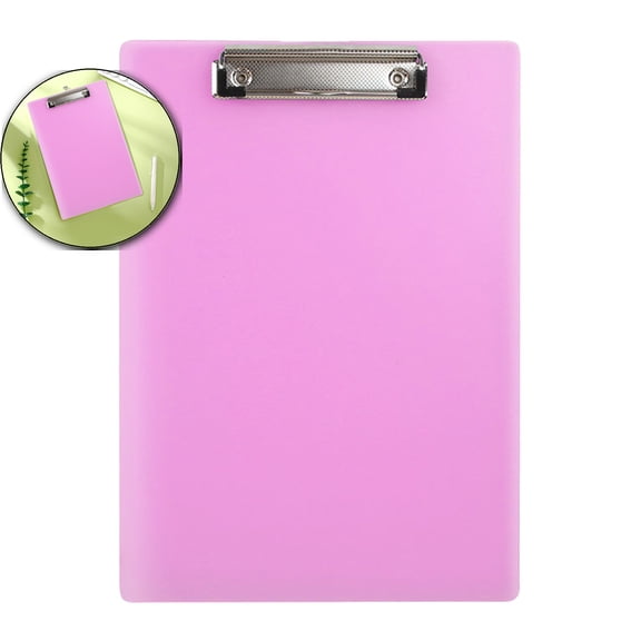 VQPeo A4 Transparent Board Clip, Multifunctional Plastic Mat Board, Portable Office Folder Clip for Notes and Contract Management