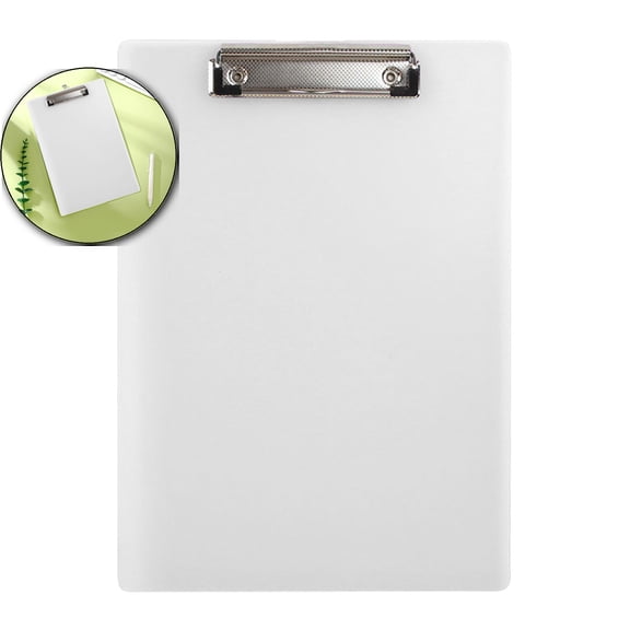 VQPeo A4 Transparent Board Clip, Multifunctional Plastic Mat Board, Portable Office Folder Clip for Notes and Contract Management
