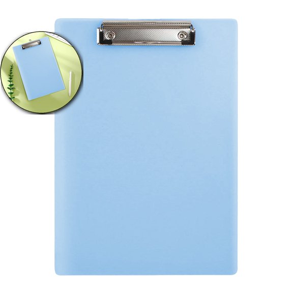 VQPeo A4 Transparent Board Clip, Multifunctional Plastic Mat Board, Portable Office Folder Clip for Notes and Contract Management
