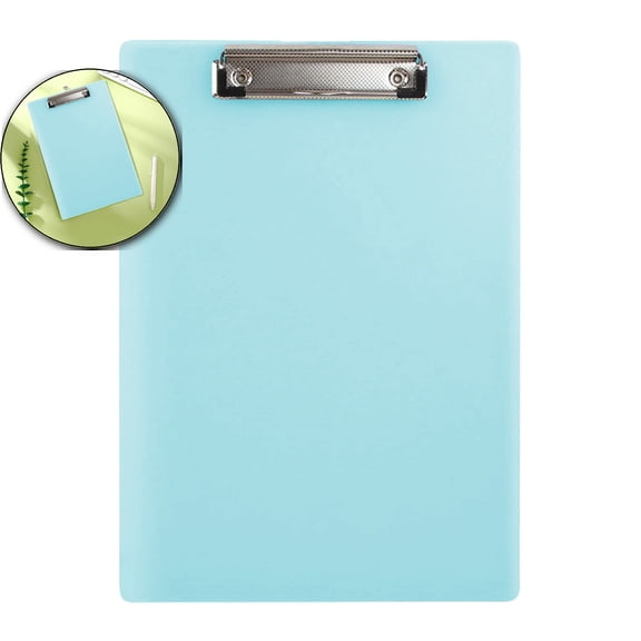 VQPeo A4 Transparent Board Clip, Multifunctional Plastic Mat Board, Portable Office Folder Clip for Notes and Contract Management